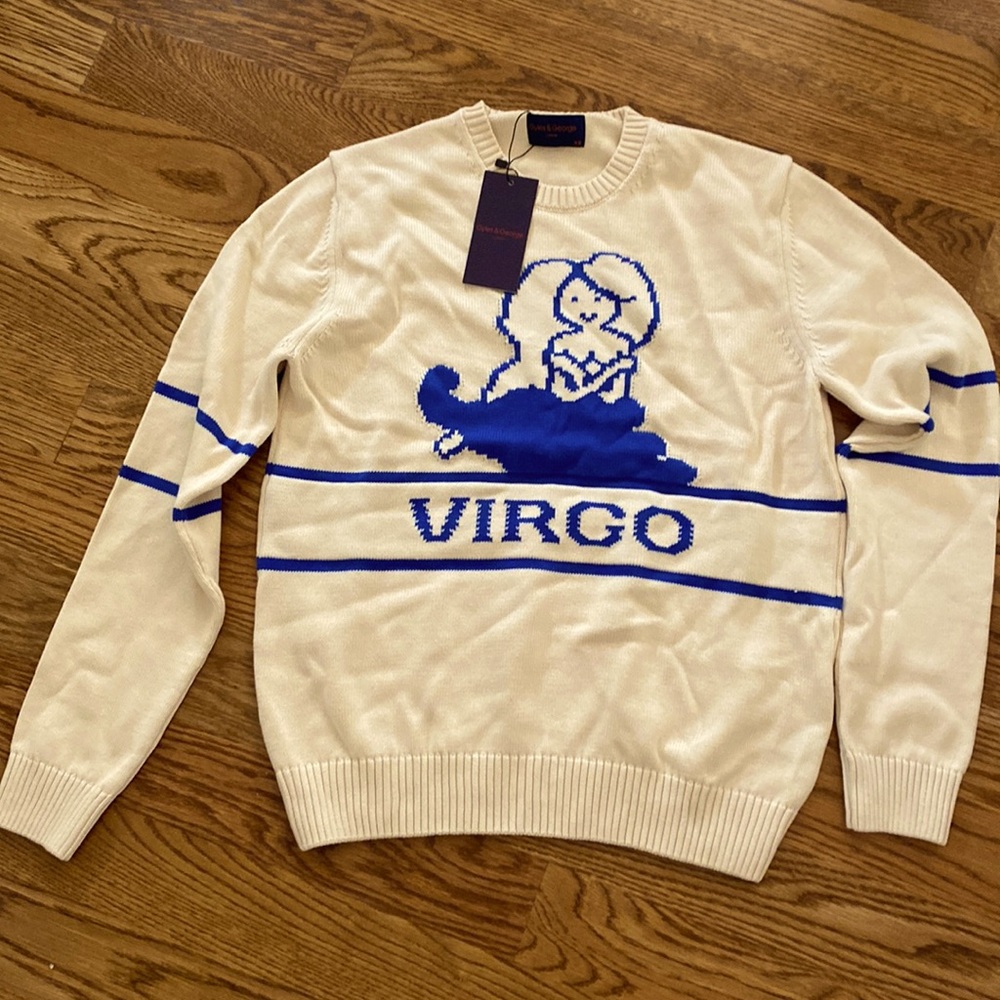 Virgo themed sweater.